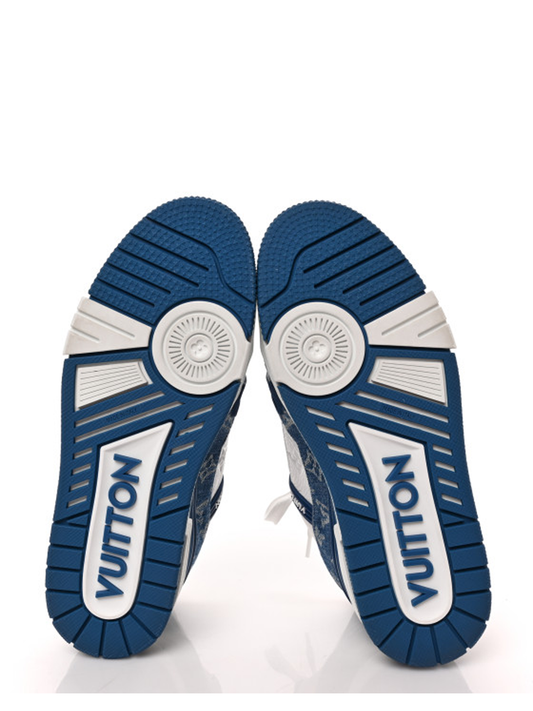 LOUIS VUITTON TRAINER WHITE BLUE