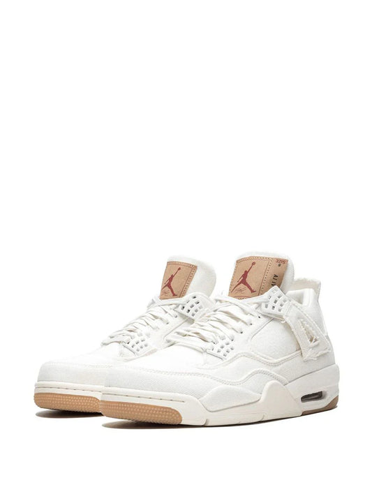 JORDAN RETRO 4 LEVI S WHITE DENIM SEMI UA