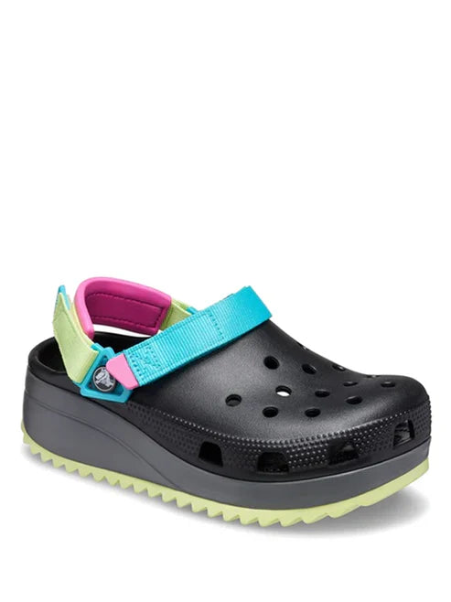 CROCSS CLASSIC HIKER CLOGS BLACK MULTI