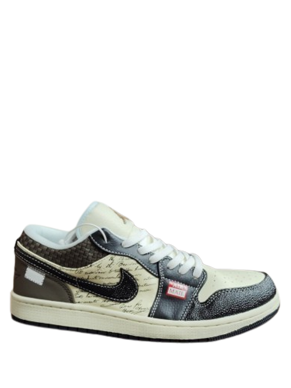 NIKE AIR JORDAN 1 LOW PRINT MAIL BROWN