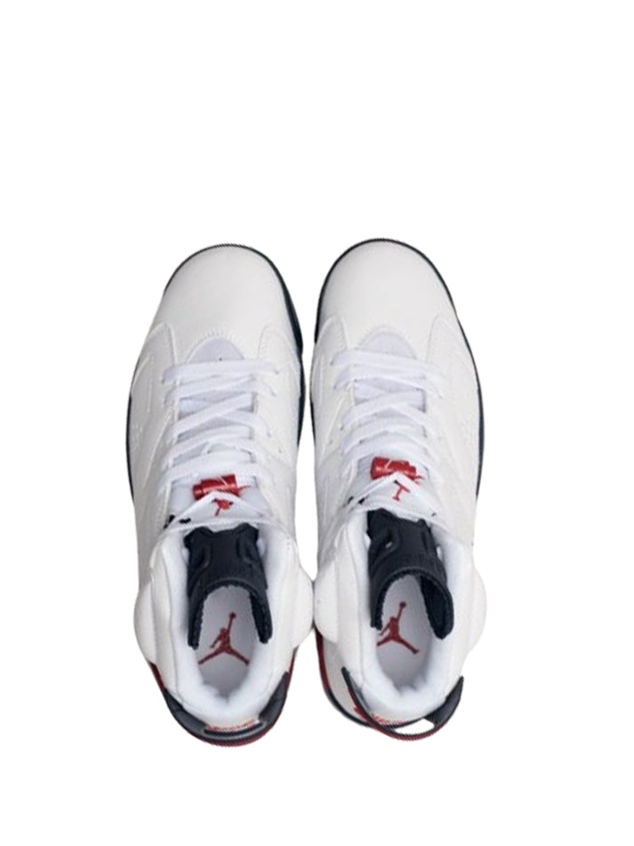 JORDAN RETRO 6 WHITE NEVY RED