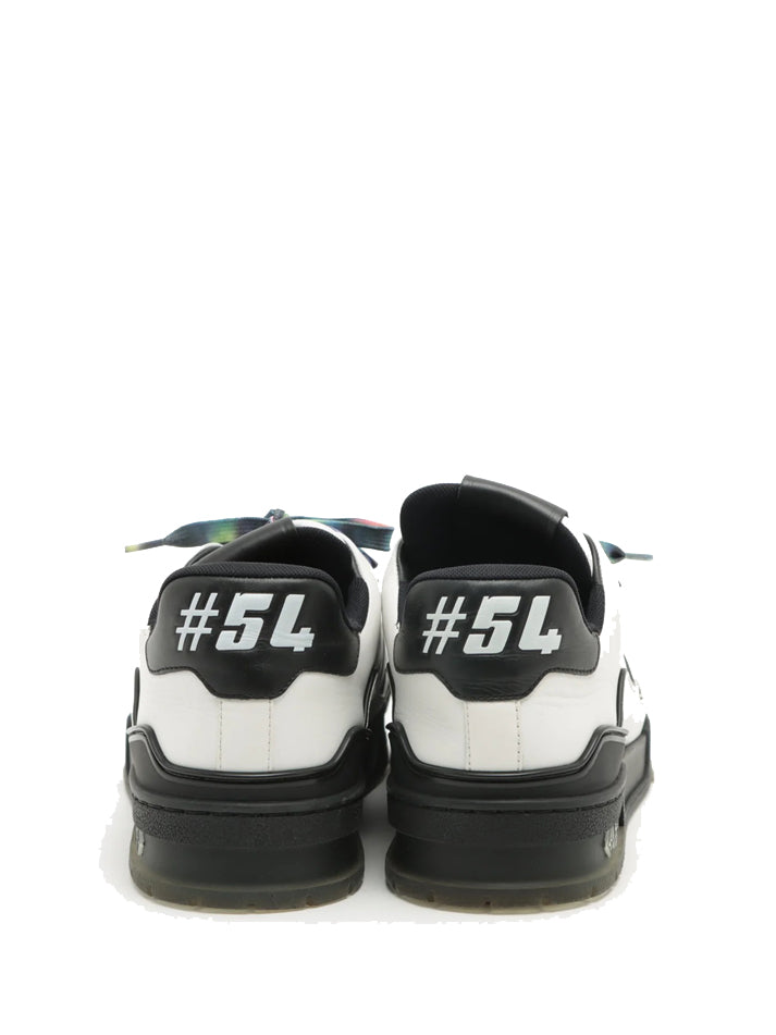 LOUIS VUITTON LV LEATHER TRAINER SNEAKERS 2021 WHITE BLACK