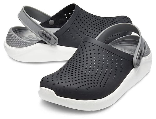 CROCS MEN LITERIDE CLOG BLACK AND WHITE
