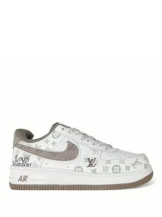 NIKEE AIRFORCE 1 LOW X LOUIS VUITTON WHITE BROWN