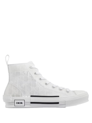 D DIOR B23 HIGH TOP OBLIQUE WHITE