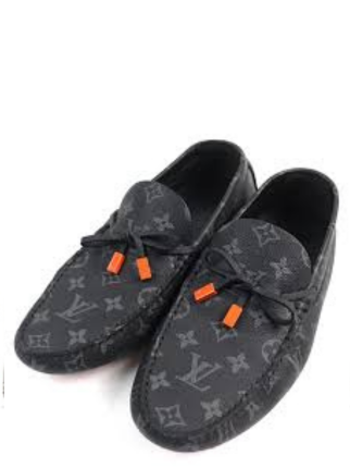 LOUIS VUITTION SUEDE EMBOSSED LUXURY LOAFERS