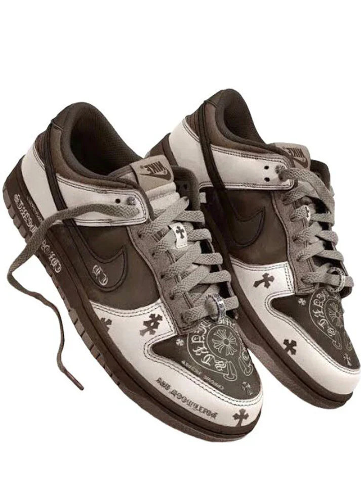 NIKE SB DUNK LOW CHROME HEART DARK BROWN