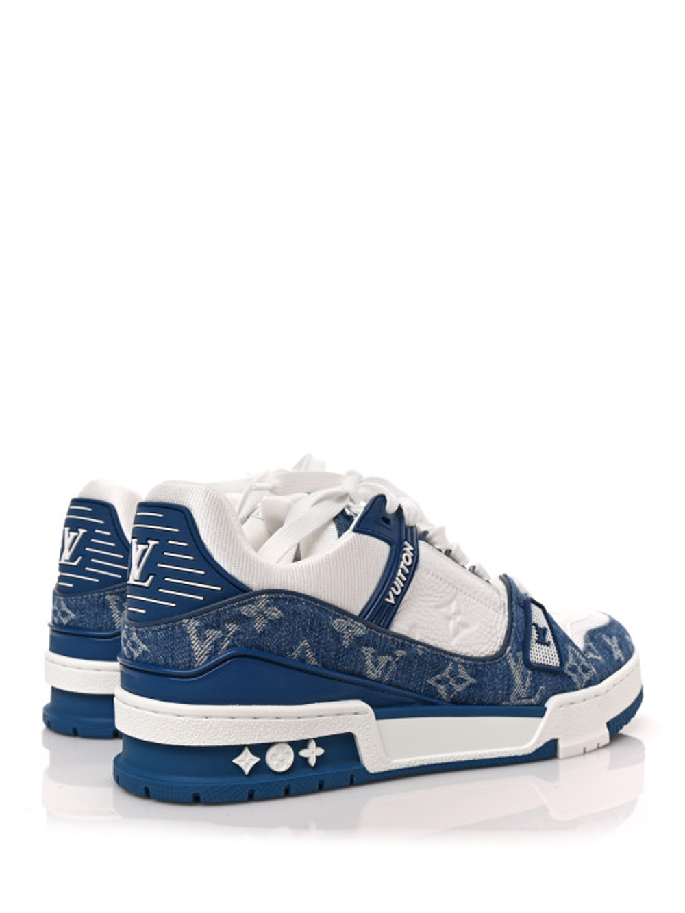 LOUIS VUITTON TRAINER WHITE BLUE