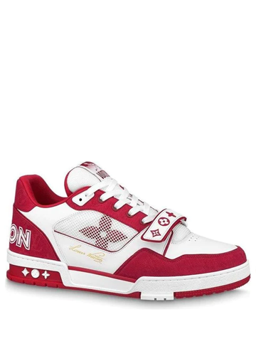 LOUIS VUITTON TRAINER MONOGRAM RED