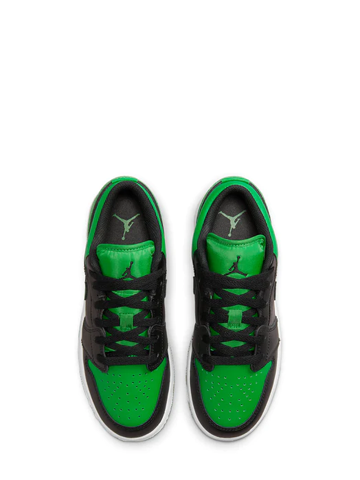 JORDAN RETRO 1 LOW BLACK LUCKY GREEN