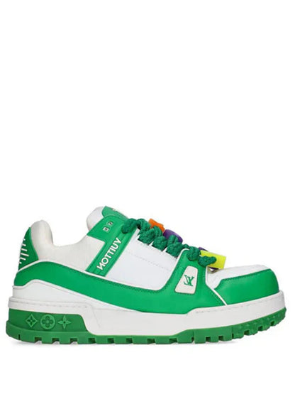 LOUIS VUITTON TRAINER MAXI GREEN WHITE