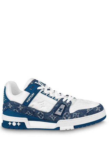 LOUIS VUITTON TRAINER WHITE BLUE