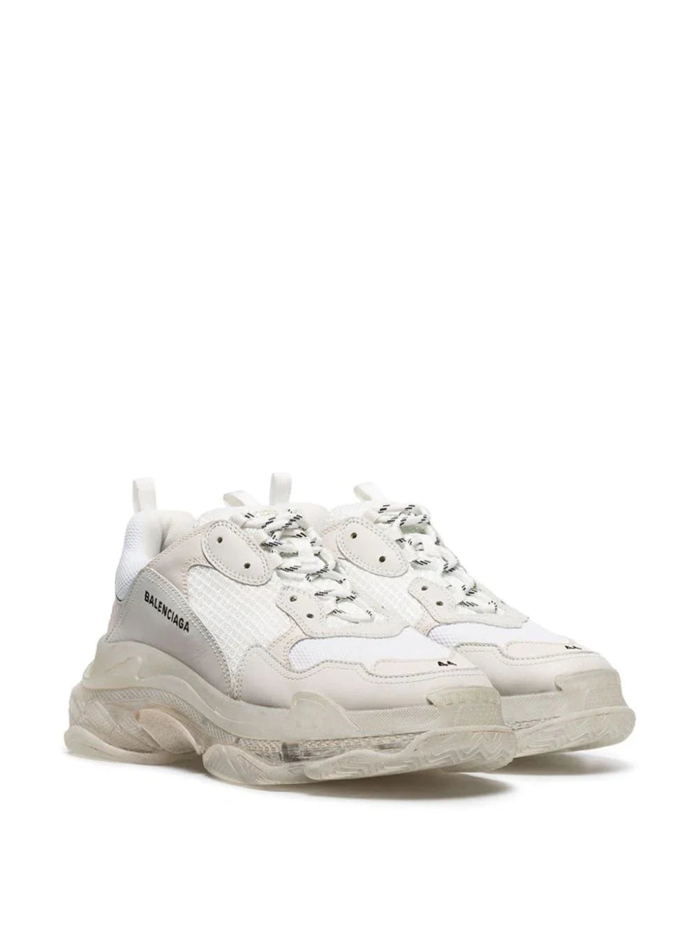BALENCIAGA TRIPLE S CLEAR SOLE WHITE FOR HER