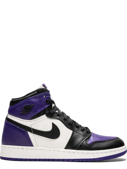 JORDAN RETRO 1 HIGH COURT PURPLE LEATHER SEMI UA