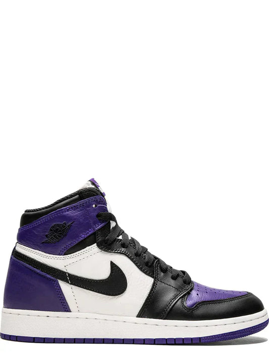 JORDAN RETRO 1 HIGH COURT PURPLE LEATHER SEMI UA