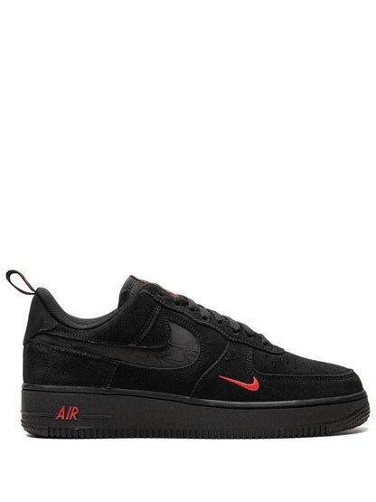 NIKE AIRFORCE 1 MULTI SWOOSH BLACK CRIMSON