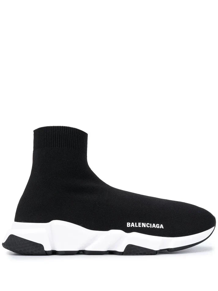 BALENCIAGA SPEED KNIT 2 0 TRAINER BLACK WHITE