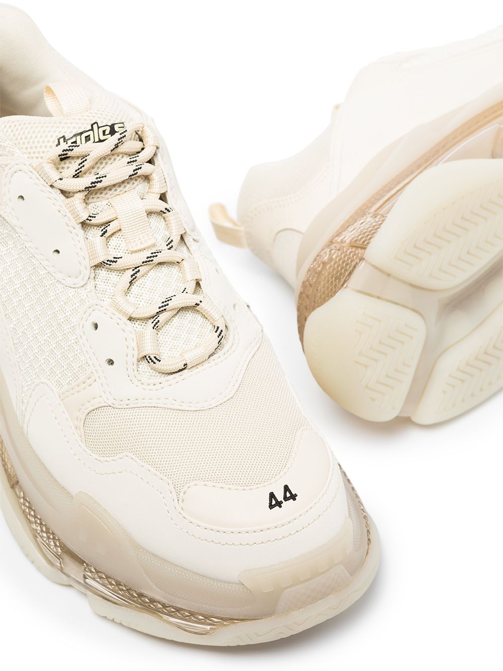 BALENCIAGA TRIPLE S CLEAR SOLE BEIGE