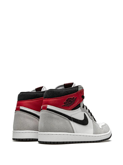 JORDAN RETRO 1 HIGH SMOKE GREY RED