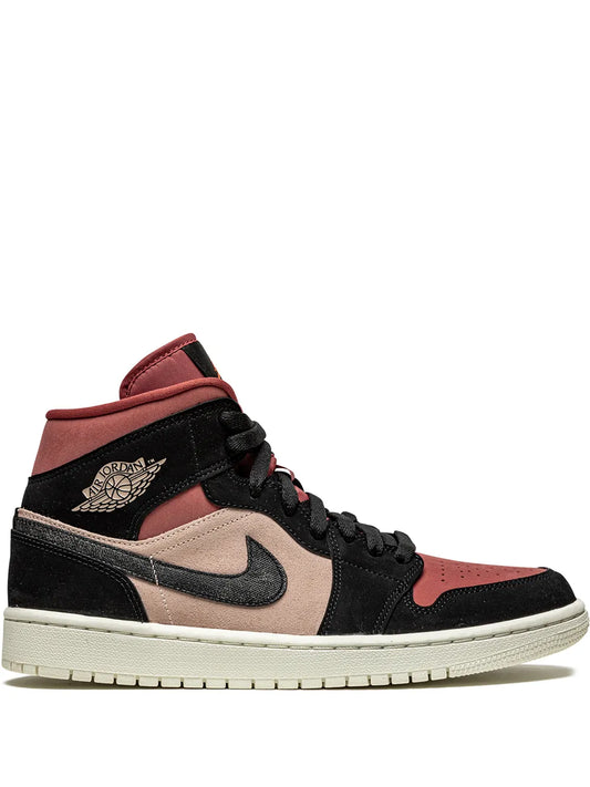 AIR JORDAN 1 MID BURGUNDY DUSTY PINK