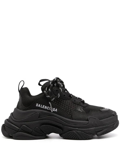 BALENCIAGA TRIPLE S CLEAR SOLE BLACK