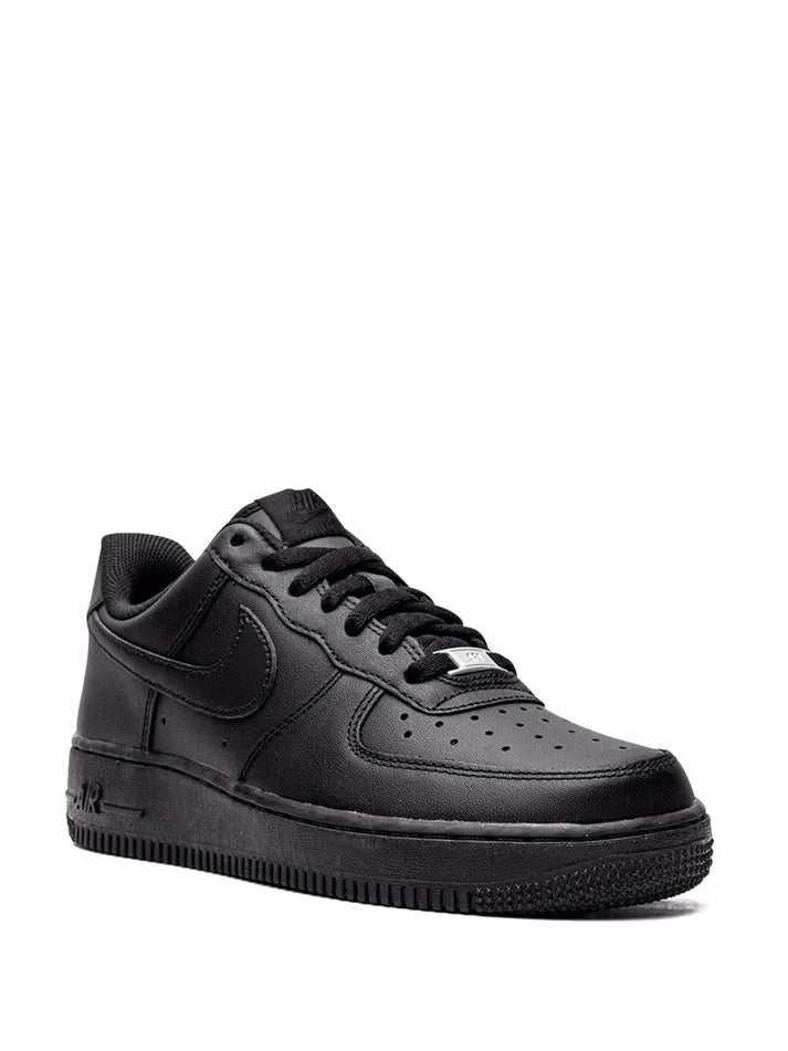 NIKE AIRFORCE 1 BLACK PREMIUM LEATHER