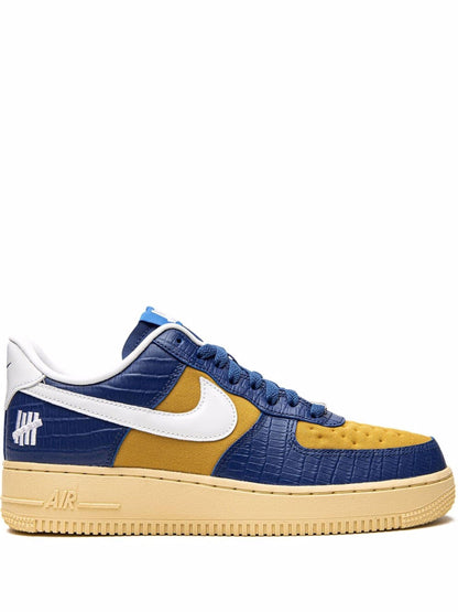 NIKKE AIRFORCE 1 LOW UNDEFEATED 5 ON IT BLUE YELLOW CROC