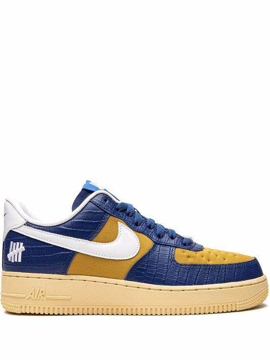 NIKKE AIRFORCE 1 LOW UNDEFEATED 5 ON IT BLUE YELLOW CROC
