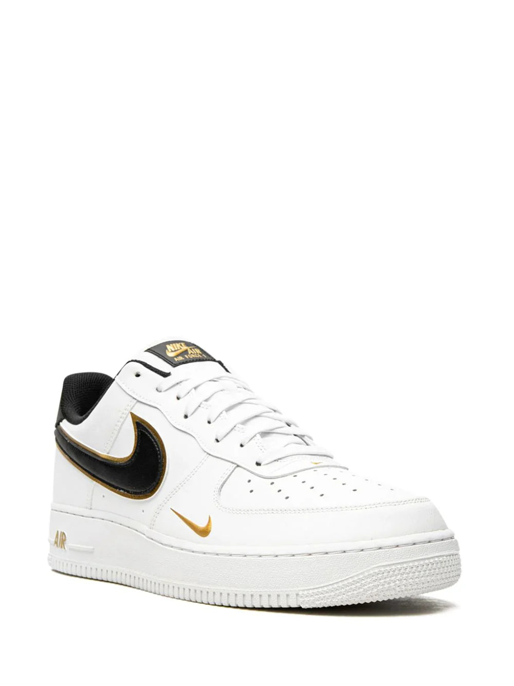 AIRFORCE 1 WHITE GOLD MINI SWOOSH