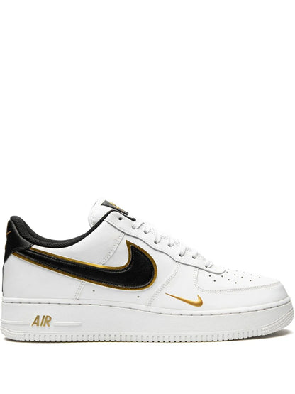 NIKE AIRFORCE 1 LOW 07 LV8 DOUBLE SWOOSH WHITE METALLIC GOLD