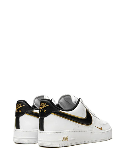 NIKE AIRFORCE 1 LOW 07 LV8 DOUBLE SWOOSH WHITE METALLIC GOLD