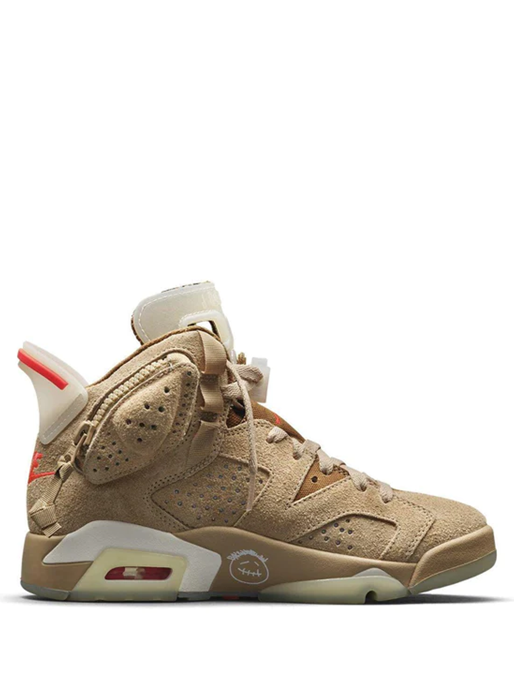 NIKE AIR JORDAN RETRO 6 X TRAVIS SCOTT BRITISH KHAKI