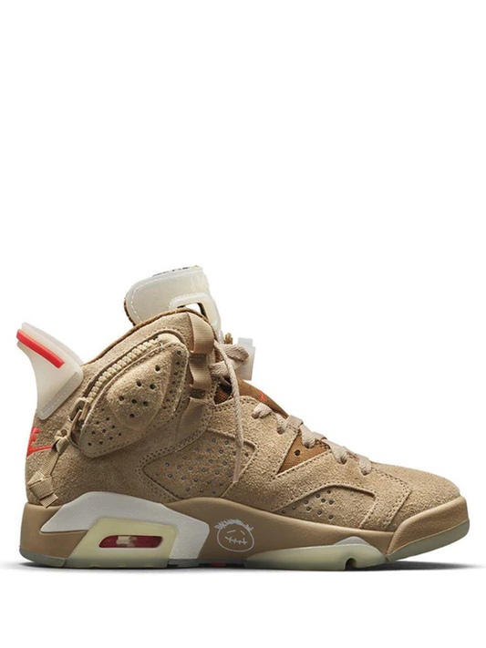 NIKE AIR JORDAN RETRO 6 X TRAVIS SCOTT BRITISH KHAKI