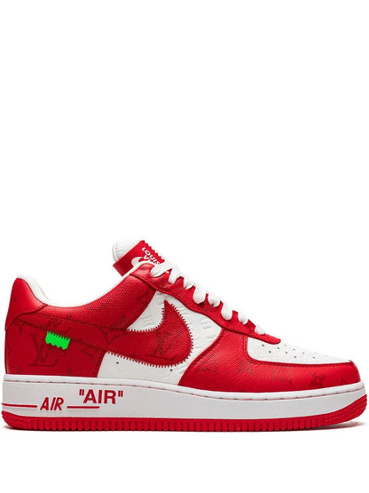 NIKE AIRFORCE 1 X LOUIS VUITTON X OFF WHITE RED