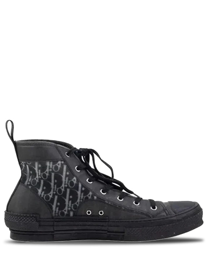 DIOR S B23 BLACK HIGH TOP SNEAKERS