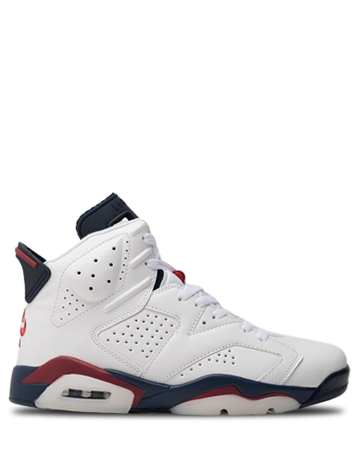 JORDAN RETRO 6 WHITE NEVY RED