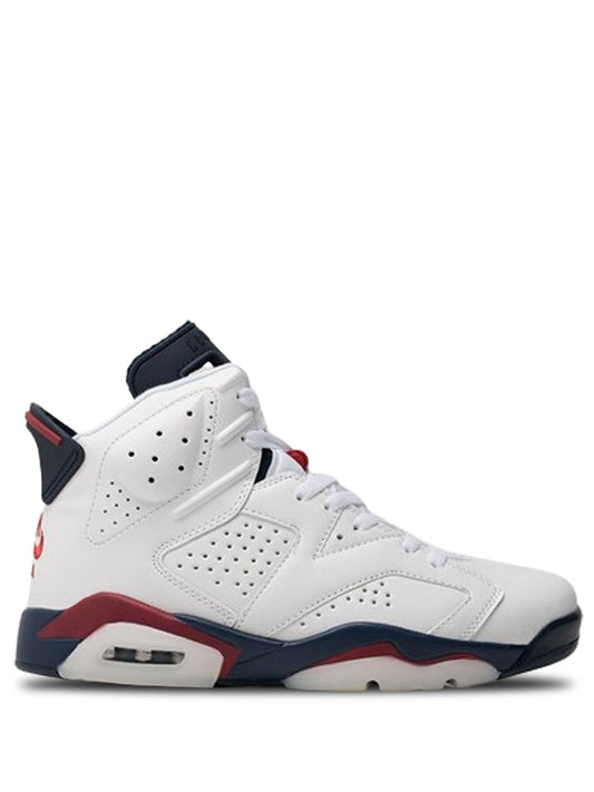 JORDAN RETRO 6 WHITE NEVY RED
