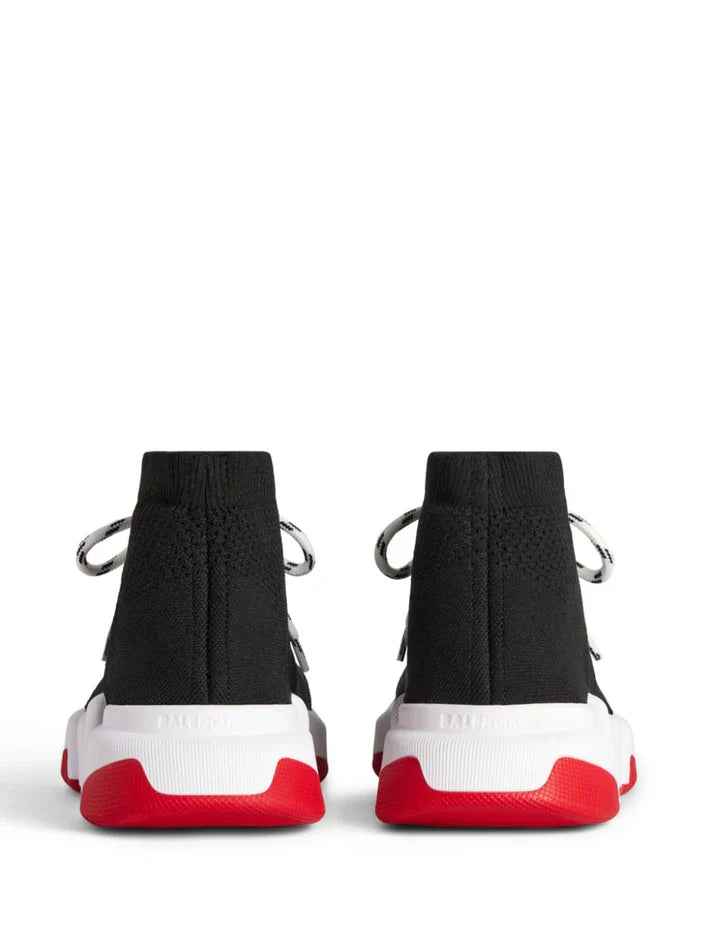 BALENCIAGA SPEED TRAINER 2 BLACK WHITE AND RED