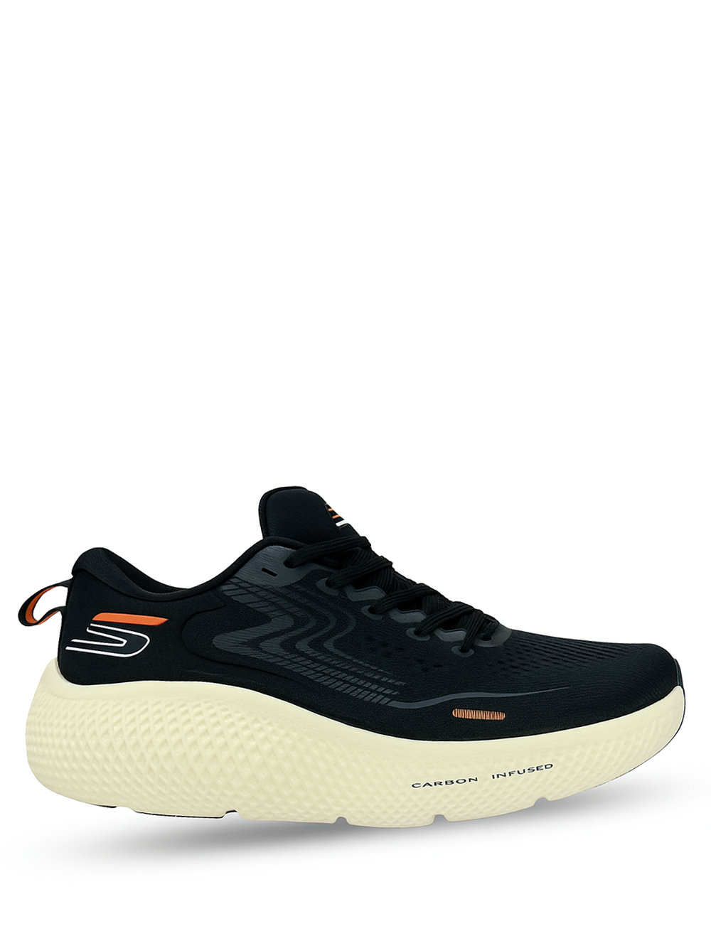 SKECHERS GO RUN MAXROAD BLACK BEIGE