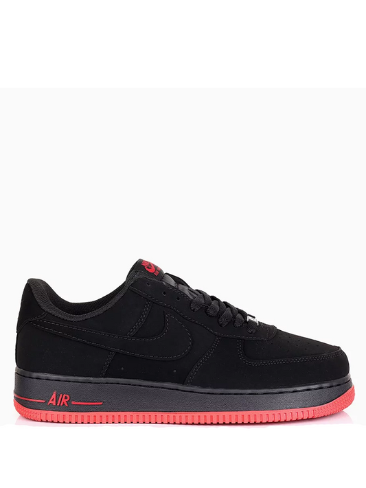 NIKE AIRFORCE 1 LOW BLACK UNIVERSITY RED