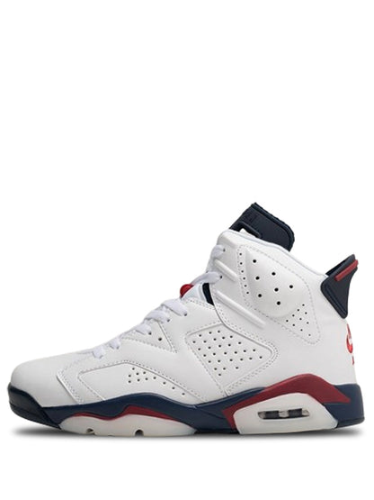 JORDAN RETRO 6 WHITE NEVY RED