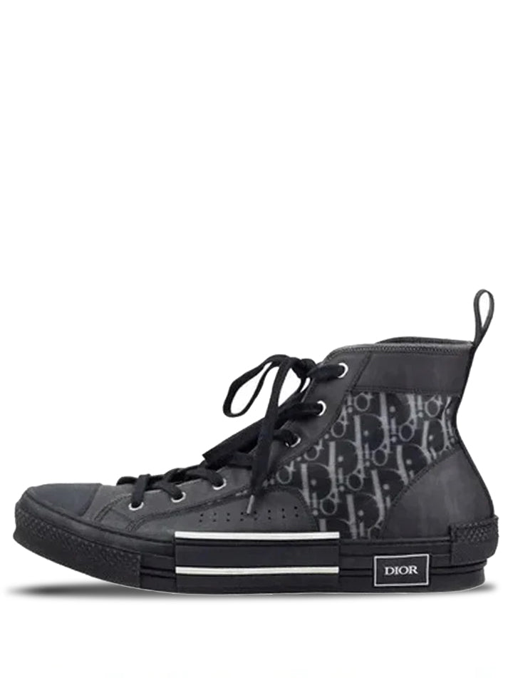 DIOR S B23 BLACK HIGH TOP SNEAKERS