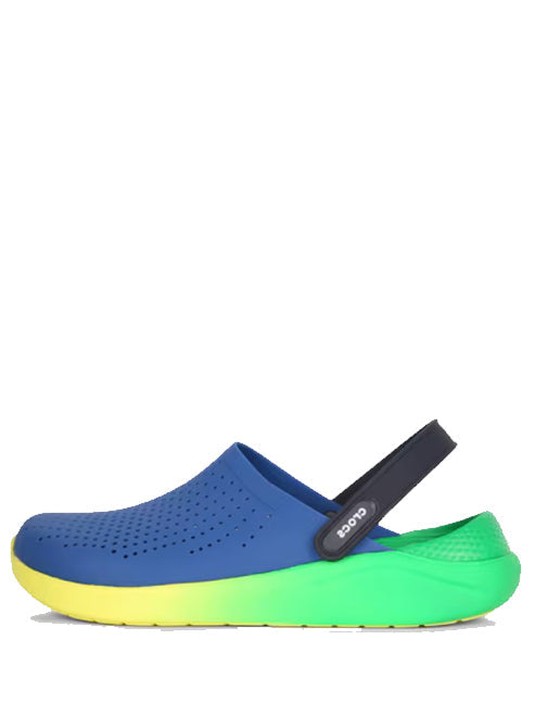CROCS LITERIDE CLOGS SANDAL BLUE MULTIS