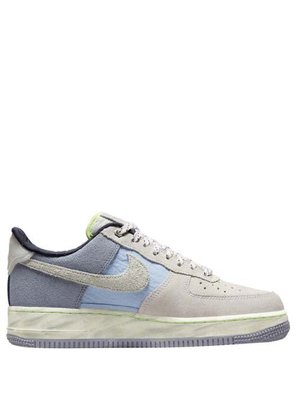 NIKEE AIRFORCE 107 LX MOUNTAIN WHITE GREY STONE LIGHT BLUE