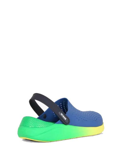 CROCS LITERIDE CLOGS SANDAL BLUE MULTIS