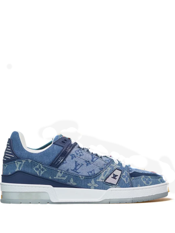 LOUIS VUITTON TRAINER MONOGRAM DENIM BLUE