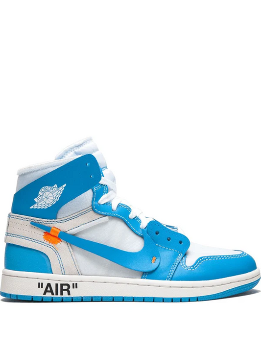 NIKE AIR JORDAN RETRO 1 OFF WHITE UNC BLUE
