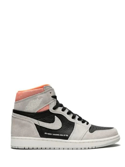 JORDAN RETRO 1 HIGH OG GREY HYPER CRIMSON