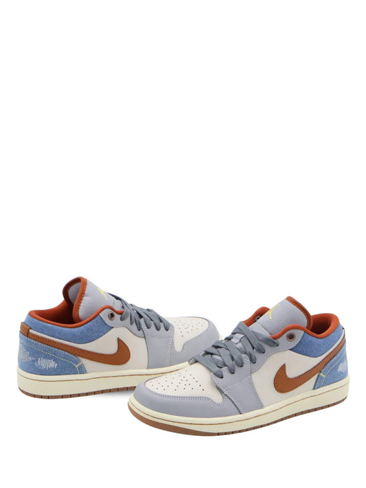 NIKE AIR JORDAN 1 LOW PHANTOM REPAIRED DENIM