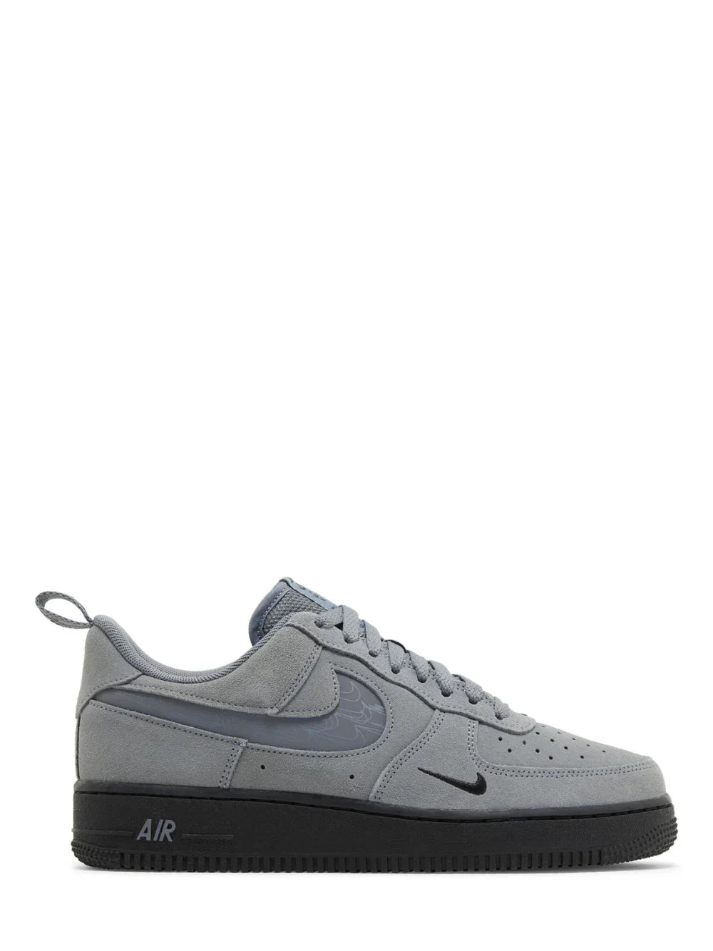 NIKE AIRFORCE 1 07 LV8 SE REFLECTIVE SWOOSH COOL GREY